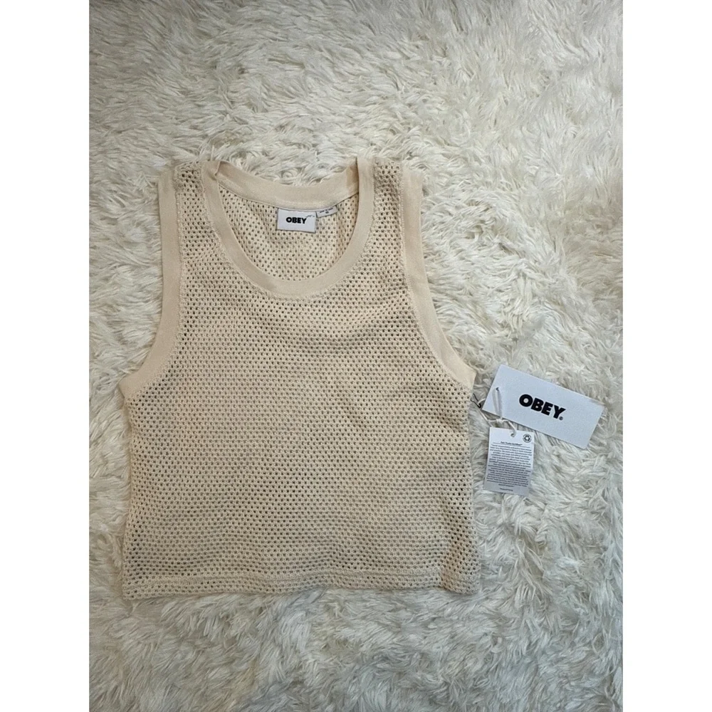 PacSun | Obey Hudson Crochet Tank Top | XS - Picture 1 of 3